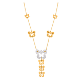 18K Gold Pendant with Luce Butterfly Design