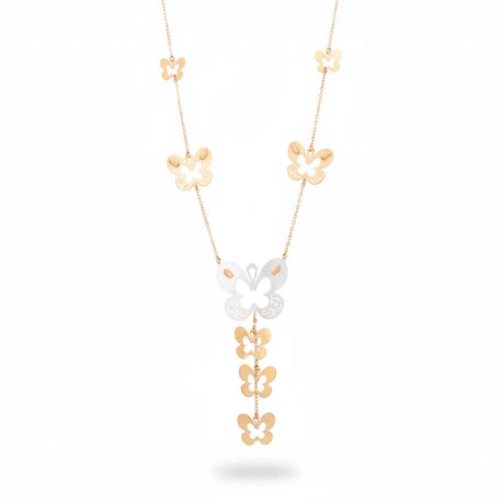18K Gold Luce Pendant with Butterfly Design
