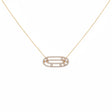 18K Gold Rachel Pendant with Gemstones