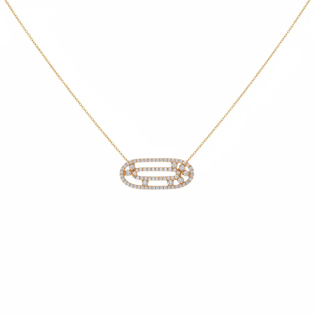 18K Gold Rachel Pendant with Gemstones