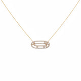 18K Gold Rachel Pendant with Gemstones