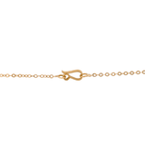 21K Gold-Necklace with Engraved Circular Pendants