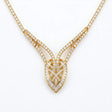 18K Gold Necklace with Pendant Design