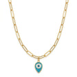 18K Gold The Guarded Necklace with Eye Pendant