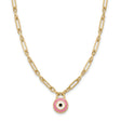 18K Gold Sincere Eyes Necklace with Elegant Eye Design