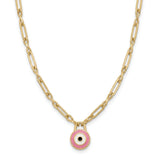 18K Gold Sincere Eyes Necklace with Elegant Eye Design