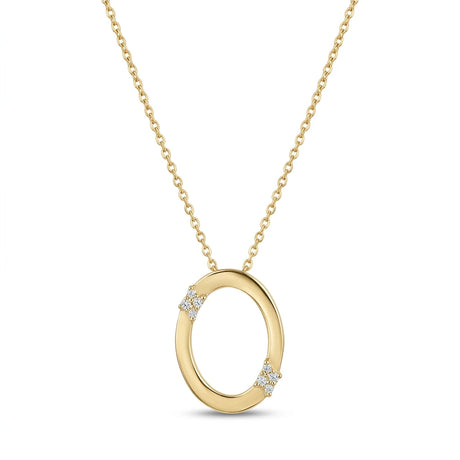 18K Gold Necklace Bright Moon