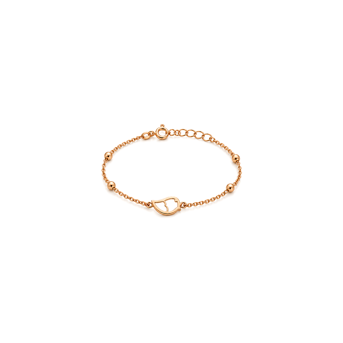 18K Gold Kids Jewelry Set with A Delicate Bird Design