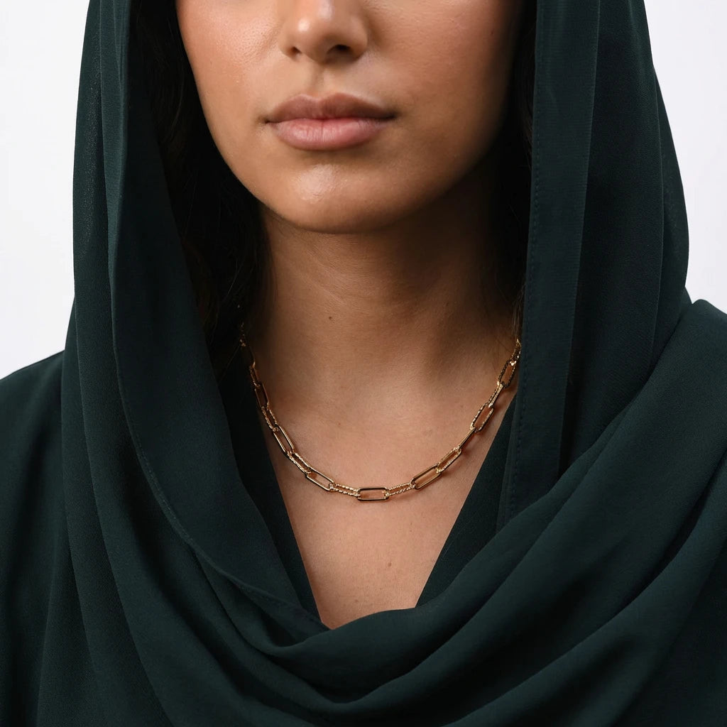 18K Gold Shining Chain Necklace