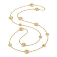 18K Gold Shawl with Dangling Hearts Design