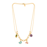 18K Gold Pendant with Fruits Happiness Design
