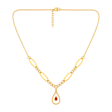 18K Gold Pendant with Water Droplet Design