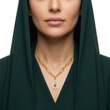 عقد ذهب عيار 18 قطرة ماء