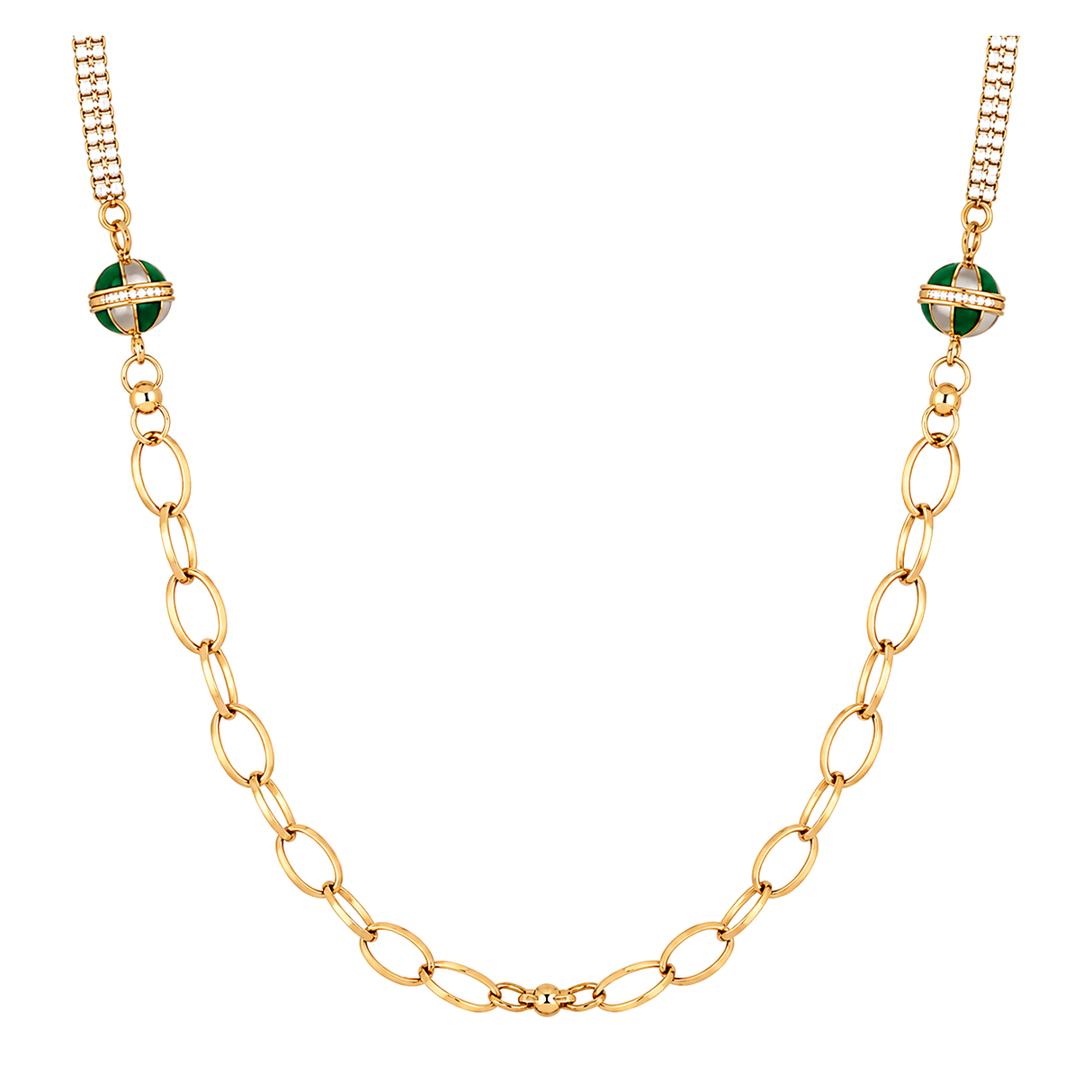 18K Gold Pendant with Knotted Pendants Design