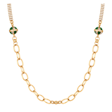 18K Gold Pendant with Knotted Pendants Design
