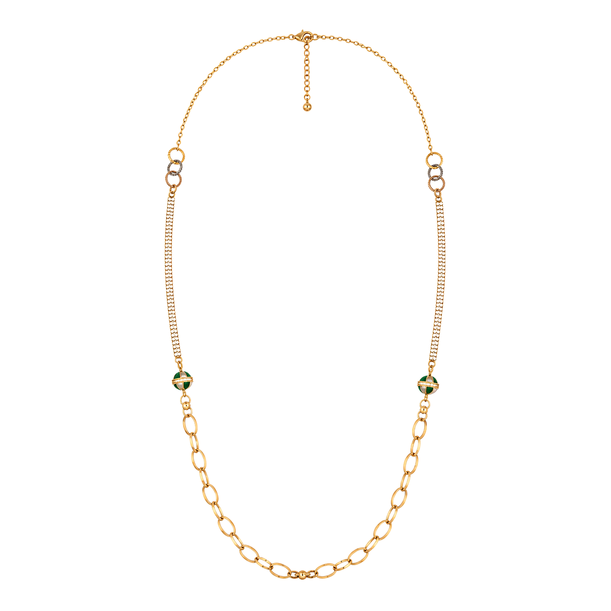 18K Gold Pendant with Knotted Pendants Design