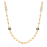 18K Gold Necklace Dangling Design