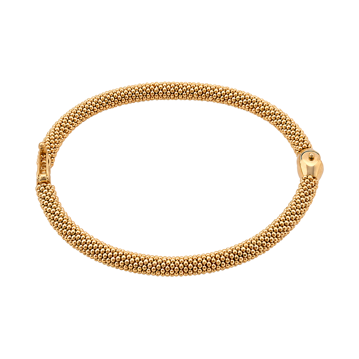 18K Gold Bracelet Classic Braided Design