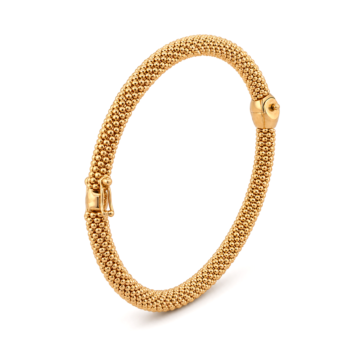 18K Gold Bracelet Classic Braided Design