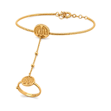 18K Gold Kids Bracelet Allah Inscription Design