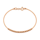 18K Gold Bracelet Center Small Circles Design