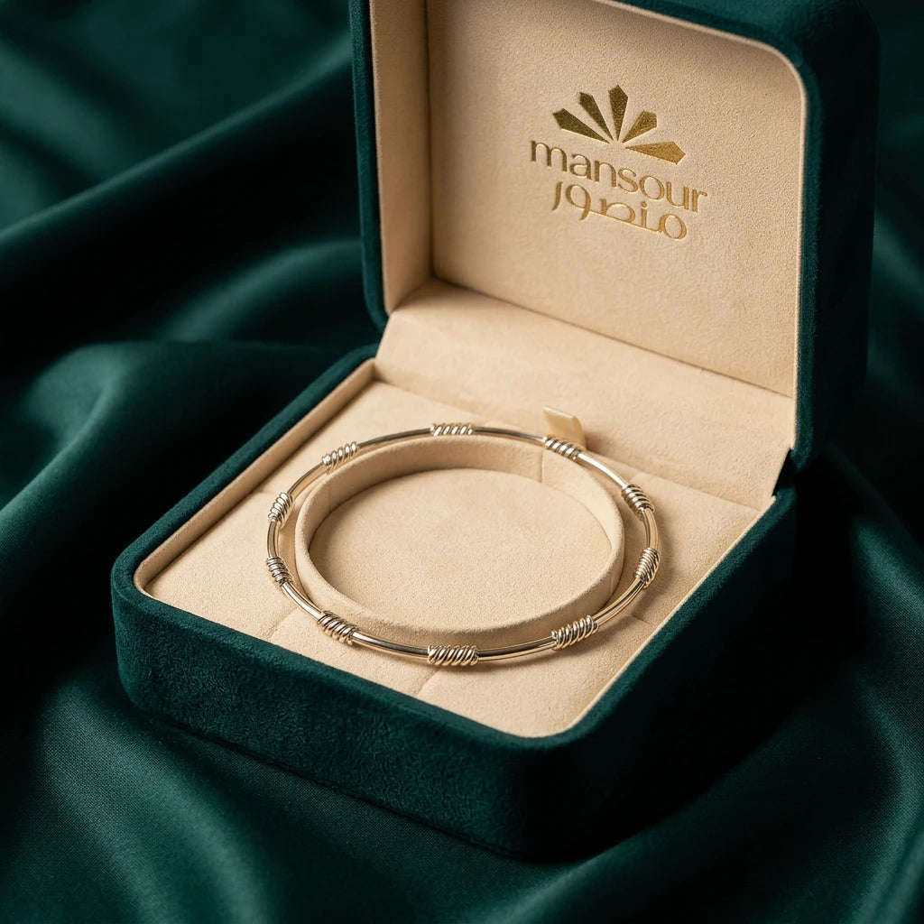18K Gold Bracelet with Calm Classic Design