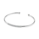 18K Gold Bracelet with Embellished Twisted Frame