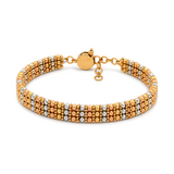 18K Gold Bracelet Woven Design