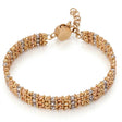 18K Gold Bracelet with Classic Triple Design
