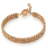 18K Gold Bracelet with Classic Triple Design