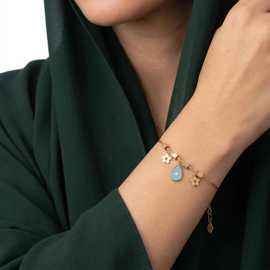18K Gold Dewdrop of Life Bracelet