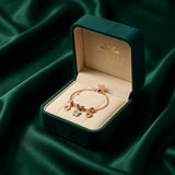 18K Gold Kids Bracelet with Floral Design