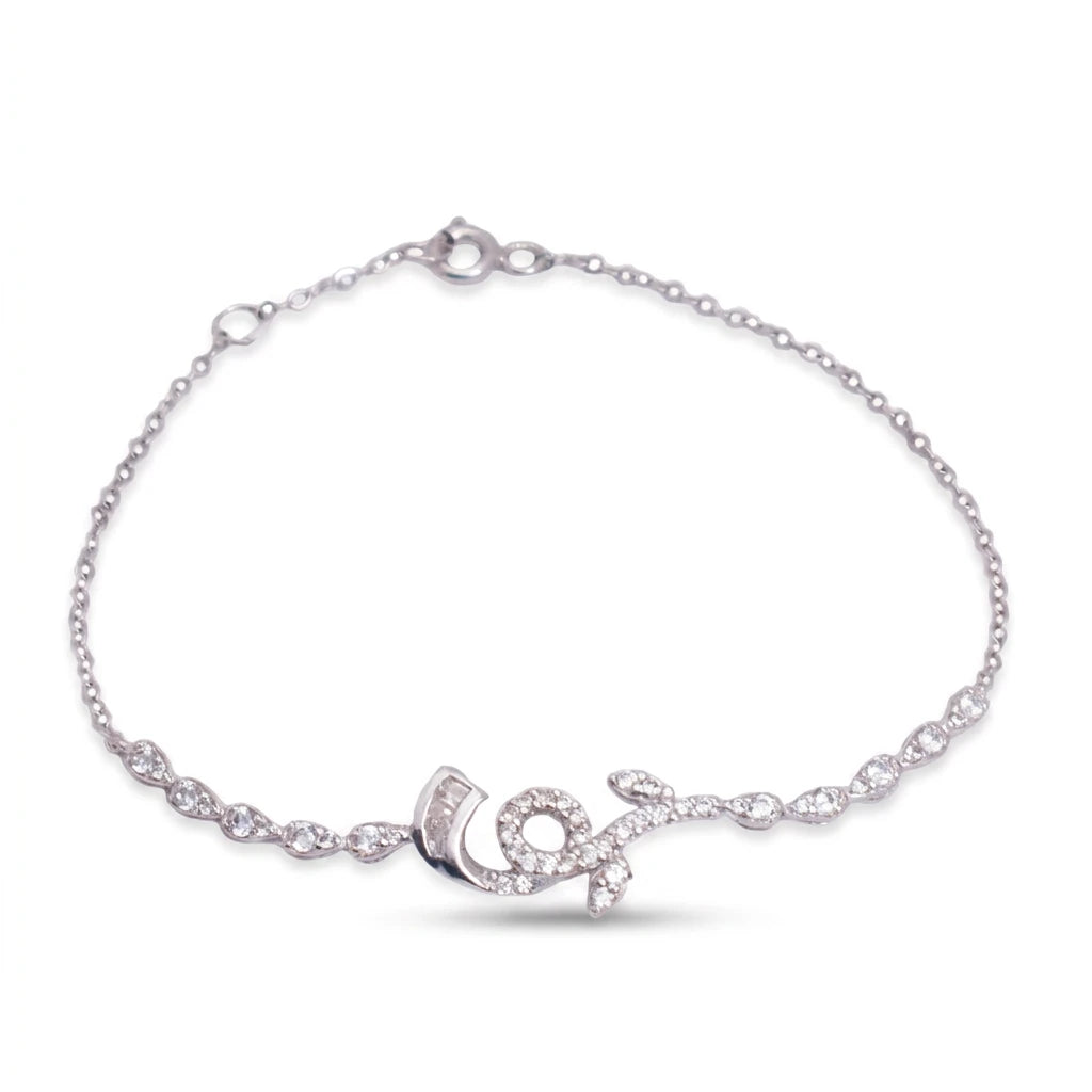 18K Chain Bracelet with Designed charm