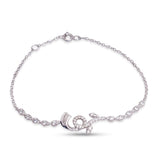 18K Chain Bracelet with Designed charm