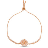 18K Chain Bracelet with Shimmer Design