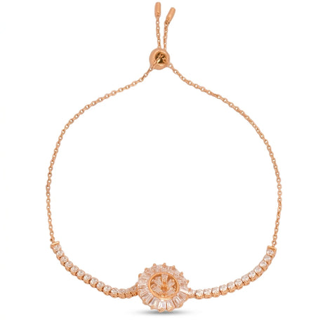 18K Chain Bracelet with Shimmer Design