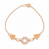 أنسيال  عيار 18 بتصميم زهور