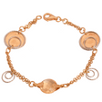 18K Gold Bracelet with Interlocking Circles