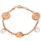 18K Gold Bracelet with Interlocking Circles