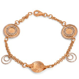 18K Chain Bracelet with Interlocking Circles Design