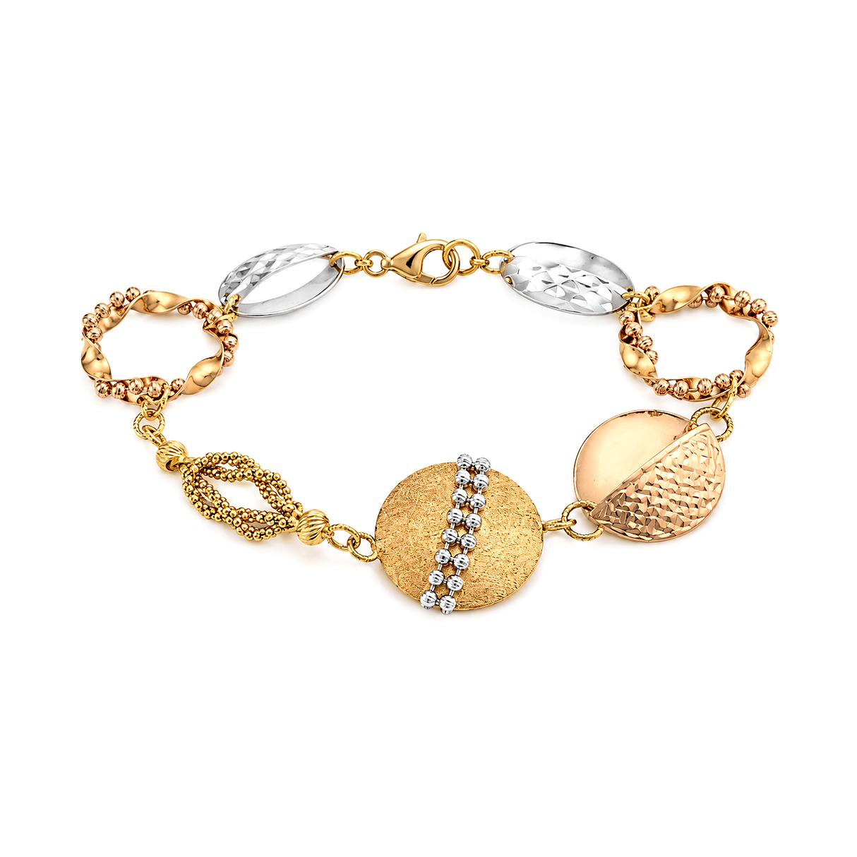انسيال ذهب عيار 18 بتصميم شيلدز