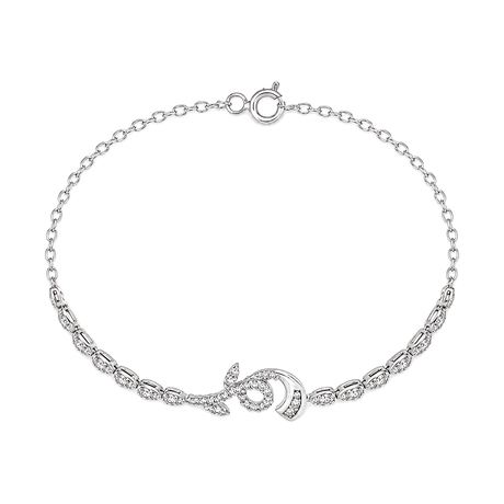 18K Chain Bracelet with Whisper Design