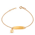 18K Chain Bracelet    with Evil Eye Design