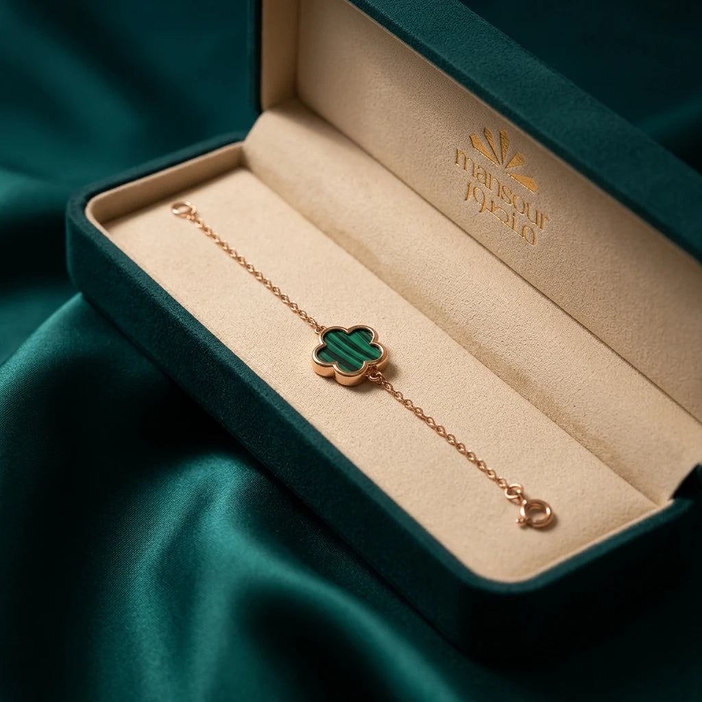 18K Gold Bracelet Calm Flower