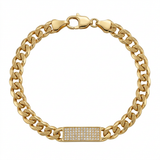 18K Gold Bracelet with Gold Connectors