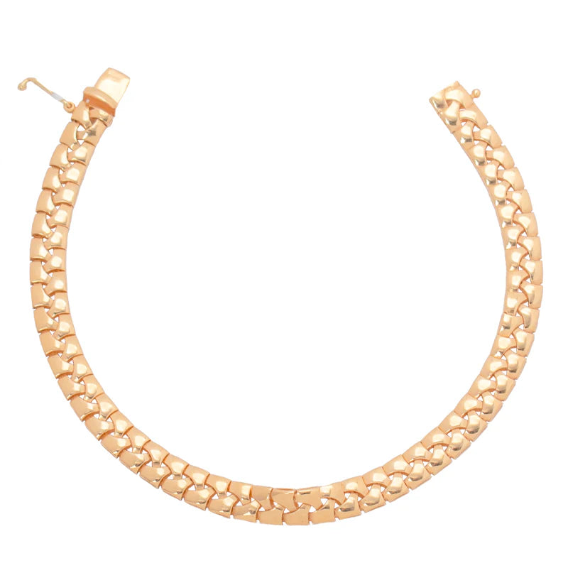 18K Bracelet with Interwoven Braided Design