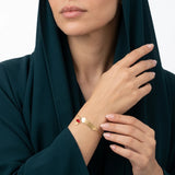 اسوارة ذهب أطفال عيار 18 بتصميم فطر