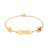 18K Chain Bracelet with Ambitious Butterfly Design