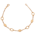 18K Gold Bracelet Distinctive Circle