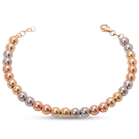 18K Gold Bracelet Pomegranate Beads